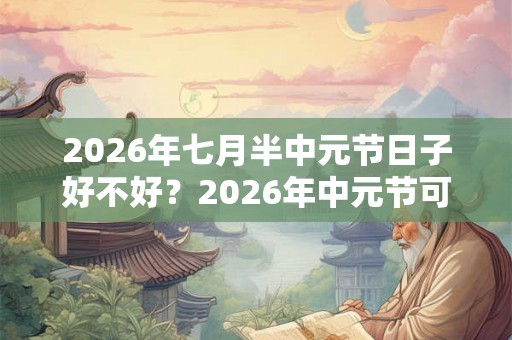 2026年七月半中元节日子好不好?2026年中元节可以祭祖吗? 2026年七月半中元节日子好不好?2026年中元节可以祭祖吗?