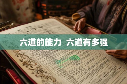 六道的能力  六道有多强