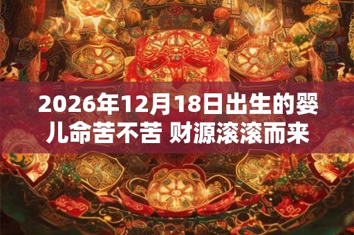 2026年12月18日出生的婴儿命苦不苦 财源滚滚而来