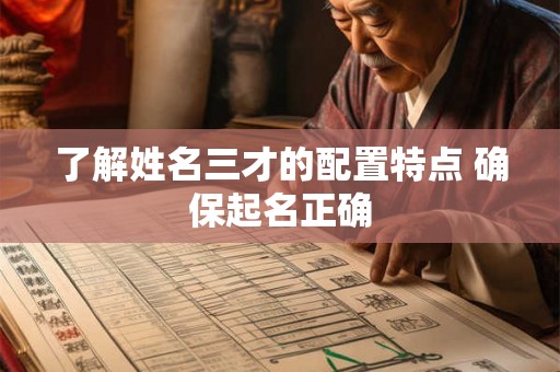 了解姓名三才的配置特点 确保起名正确 了解姓名三才的配置特点 确保起名正确