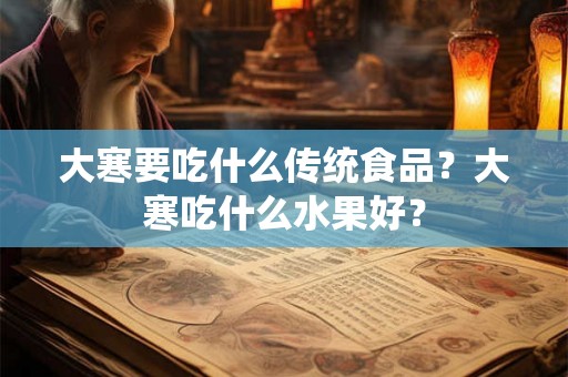 大寒要吃什么传统食品？大寒吃什么水果好？
