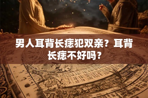 男人耳背长痣犯双亲？耳背长痣不好吗？