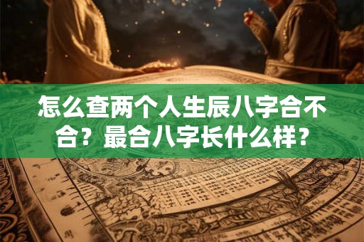 怎么查两个人生辰八字合不合？最合八字长什么样？