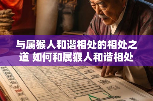 与属猴人和谐相处的相处之道 如何和属猴人和谐相处