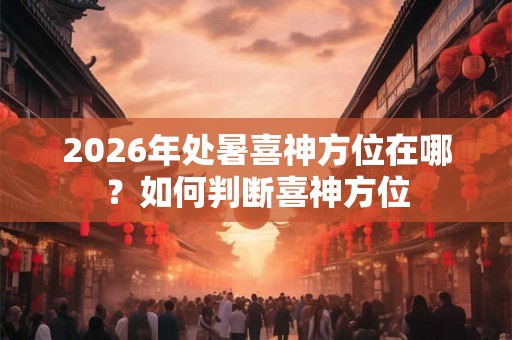 2026年处暑喜神方位在哪?如何判断喜神方位 2026年处暑喜神方位在哪?如何判断喜神方位