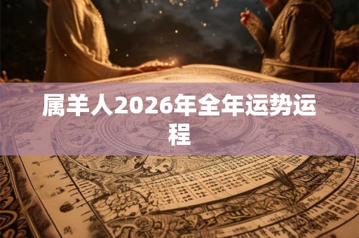 属羊人2026年全年运势运程