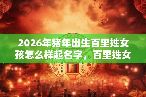 2026年猪年出生百里姓女孩怎么样起名字，百里姓女孩好名推荐