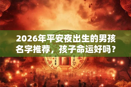 2026年平安夜出生的男孩名字推荐，孩子命运好吗？