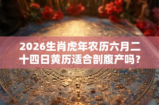 2026生肖虎年农历六月二十四日黄历适合剖腹产吗？