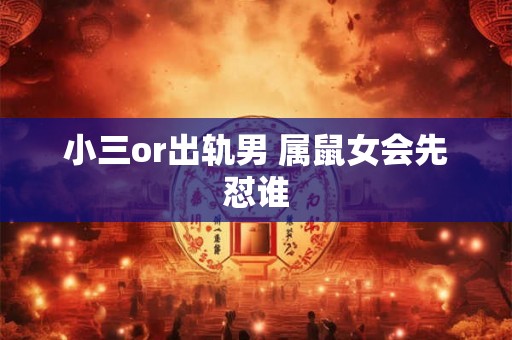 小三or出轨男 属鼠女会先怼谁 小三or出轨男 属鼠女会先怼谁