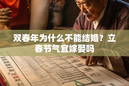 双春年为什么不能结婚?立春节气宜嫁娶吗 双春年为什么不能结婚?立春节气宜嫁娶吗