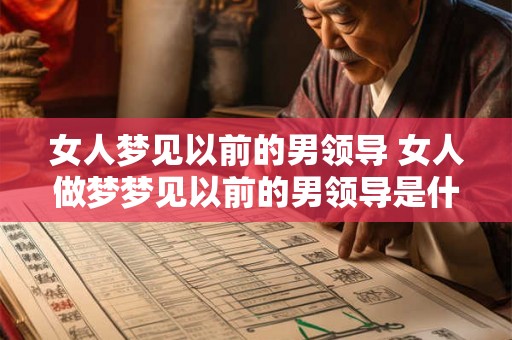 女人梦见以前的男领导 女人做梦梦见以前的男领导是什么含义