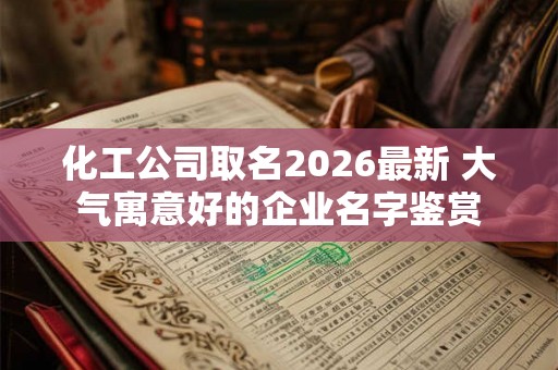 化工公司取名2026最新 大气寓意好的企业名字鉴赏