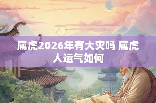 属虎2026年有大灾吗 属虎人运气如何