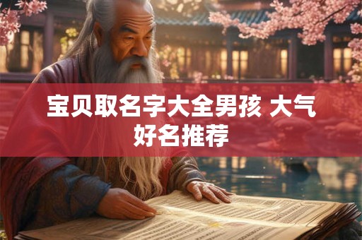 宝贝取名字大全男孩 大气好名推荐