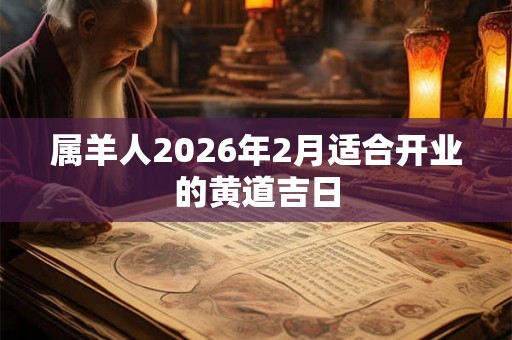 属羊人2026年2月适合开业的黄道吉日 属羊人2026年2月适合开业的黄道吉日
