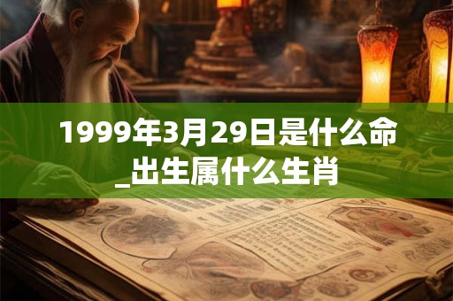 1999年3月29日是什么命_出生属什么生肖