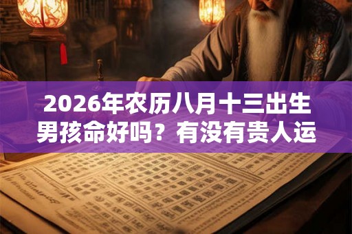 2026年农历八月十三出生男孩命好吗？有没有贵人运？