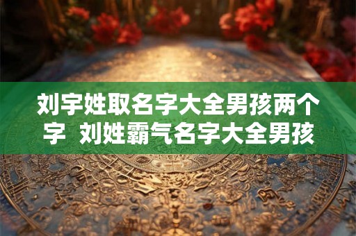 刘宇姓取名字大全男孩两个字  刘姓霸气名字大全男孩