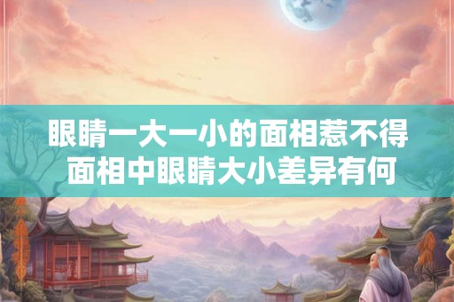 眼睛一大一小的面相惹不得 面相中眼睛大小差异有何影响