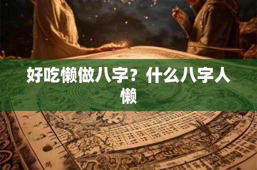 好吃懒做八字?什么八字人懒 好吃懒做八字?什么八字人懒