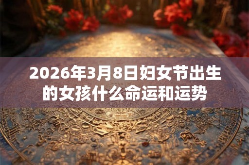 2026年3月8日妇女节出生的女孩什么命运和运势