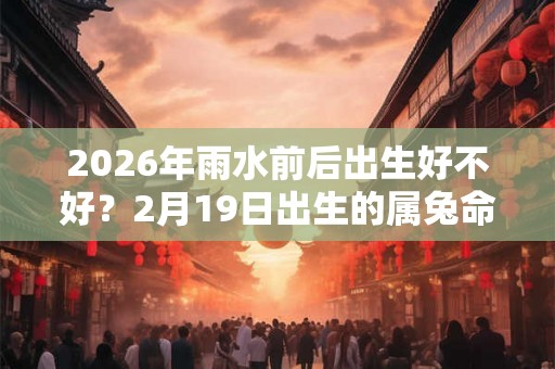 2026年雨水前后出生好不好？2月19日出生的属兔命运