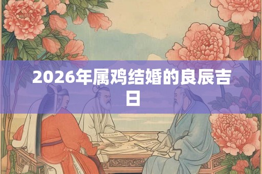 2026年属鸡结婚的良辰吉日
