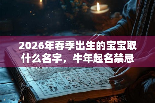 2026年春季出生的宝宝取什么名字，牛年起名禁忌