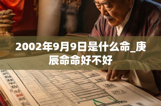 2002年9月9日是什么命_庚辰命命好不好