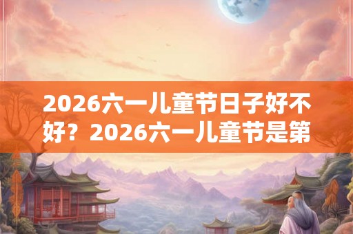 2026六一儿童节日子好不好?2026六一儿童节是第几个儿童节? 2026六一儿童节日子好不好?2026六一儿童节是第几个儿童节?