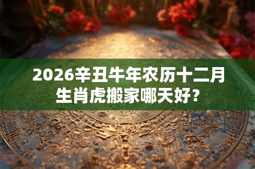 2026辛丑牛年农历十二月生肖虎搬家哪天好? 2026辛丑牛年农历十二月生肖虎搬家哪天好?