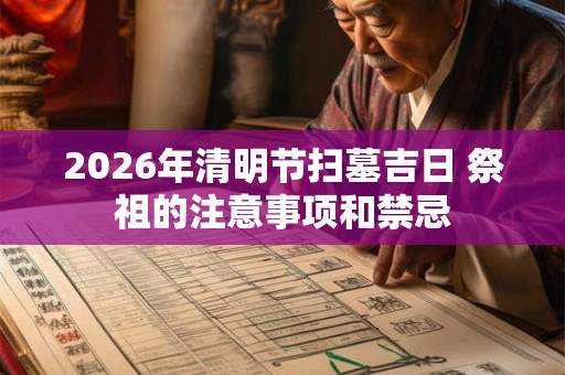 2026年清明节扫墓吉日 祭祖的注意事项和禁忌