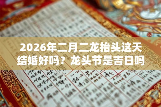 2026年二月二龙抬头这天结婚好吗？龙头节是吉日吗？