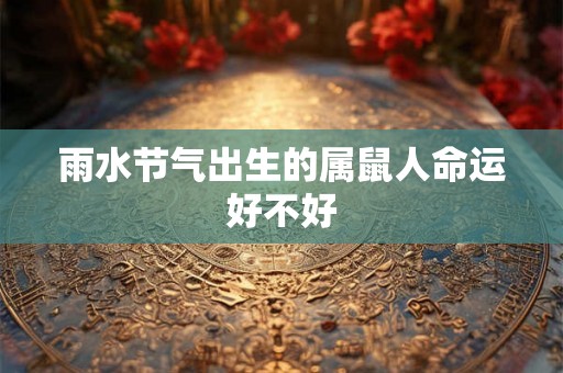 雨水节气出生的属鼠人命运好不好