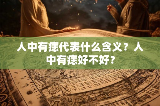 人中有痣代表什么含义？人中有痣好不好？