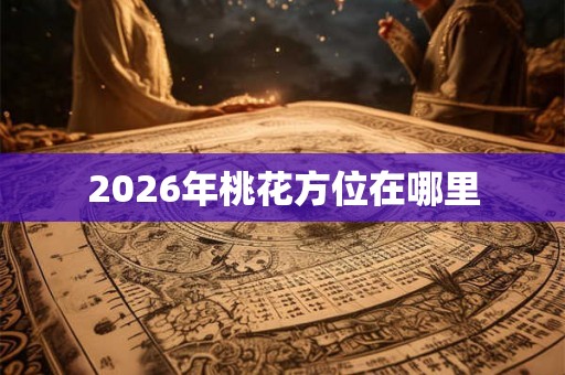 2026年桃花方位在哪里