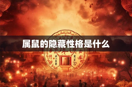 属鼠的隐藏性格是什么