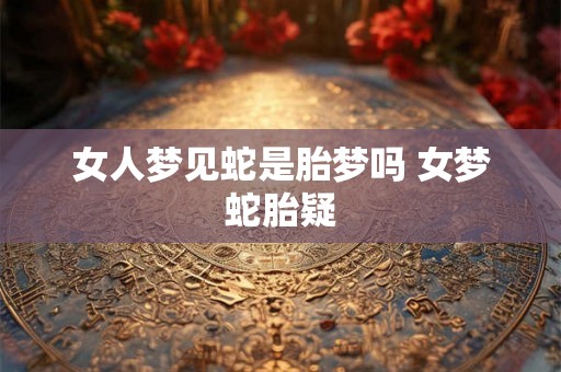 女人梦见蛇是胎梦吗 女梦蛇胎疑 女人梦见蛇是胎梦吗 女梦蛇胎疑