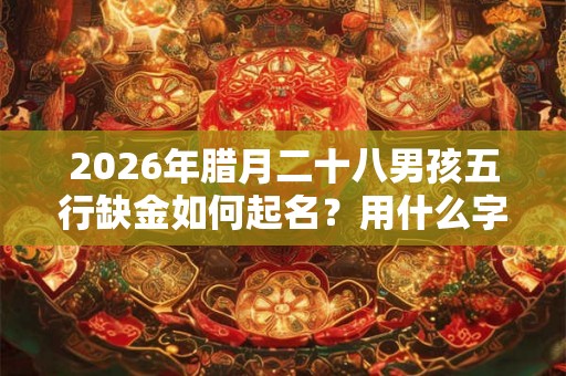 2026年腊月二十八男孩五行缺金如何起名？用什么字比较好？