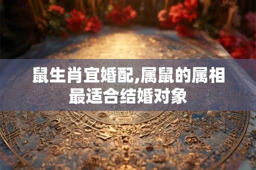 鼠生肖宜婚配,属鼠的属相最适合结婚对象