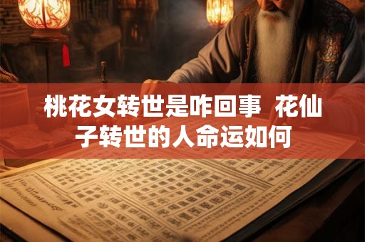 桃花女转世是咋回事  花仙子转世的人命运如何