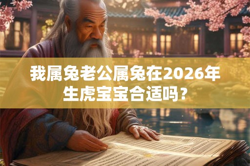 我属兔老公属兔在2026年生虎宝宝合适吗？