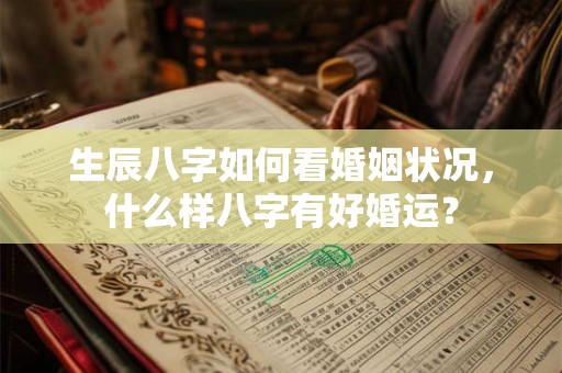 生辰八字如何看婚姻状况，什么样八字有好婚运？