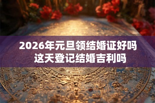2026年元旦领结婚证好吗  这天登记结婚吉利吗