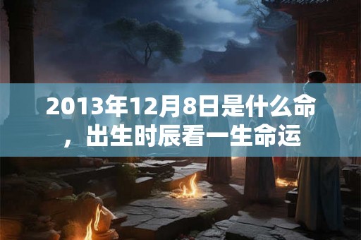2013年12月8日是什么命，出生时辰看一生命运