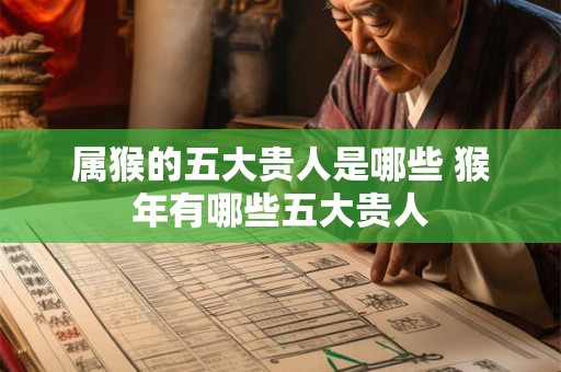 属猴的五大贵人是哪些 猴年有哪些五大贵人 属猴的五大贵人是哪些 猴年有哪些五大贵人