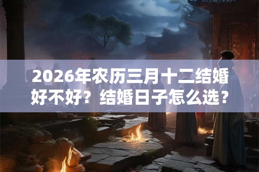 2026年农历三月十二结婚好不好？结婚日子怎么选？