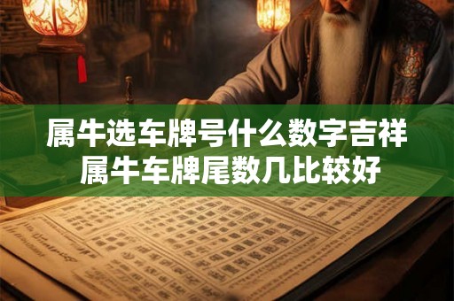 属牛选车牌号什么数字吉祥 属牛车牌尾数几比较好 属牛选车牌号什么数字吉祥 属牛车牌尾数几比较好