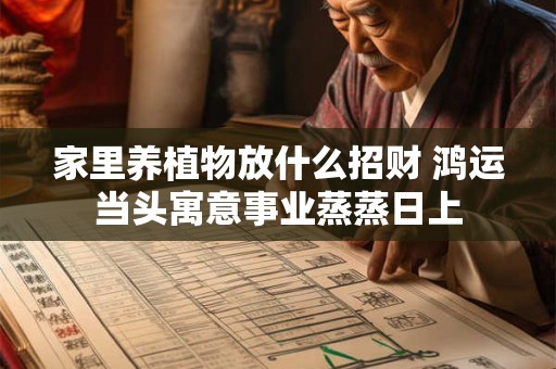 家里养植物放什么招财 鸿运当头寓意事业蒸蒸日上 家里养植物放什么招财 鸿运当头寓意事业蒸蒸日上
